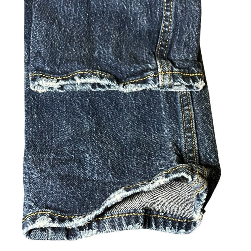 Levis Jeans Womens 24 (24x31) Blue Premium 70s High Rise Slim Straight Dark Wash - Picture 9 of 9